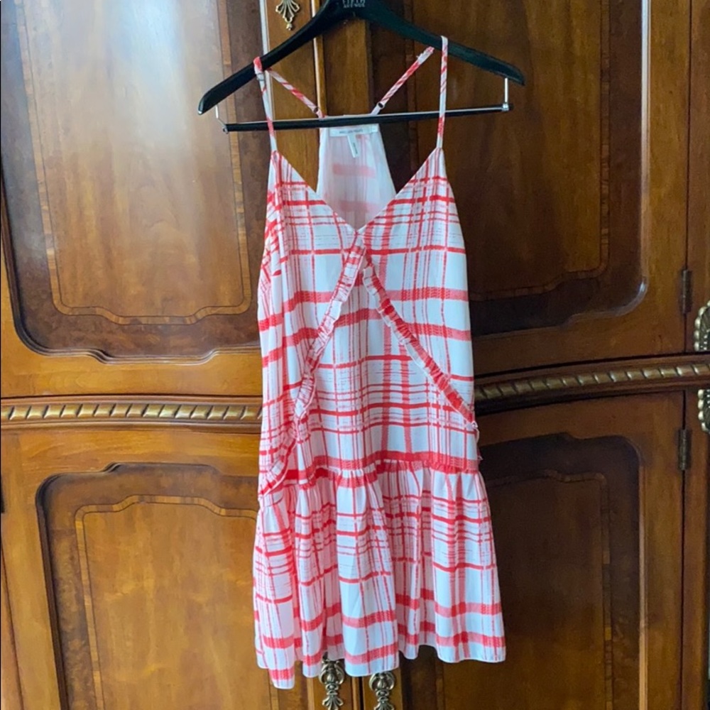 Red striped dress